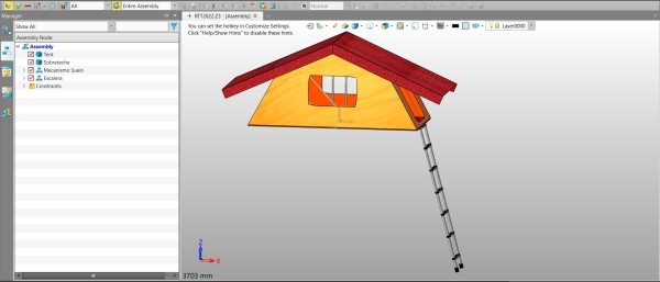 图1：用南宫28ng3D设计的GeaTectum™车顶帐篷模型