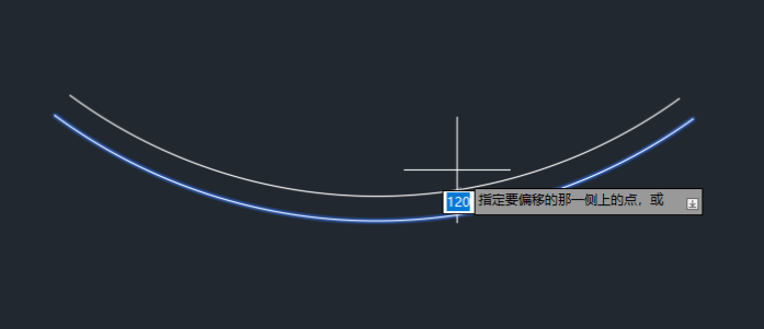 CAD怎么利用偏移画半圆墙体