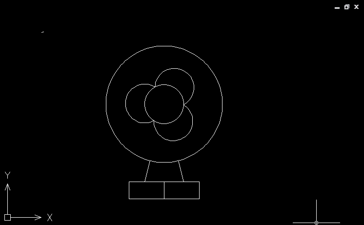 使用CAD绘制电风扇