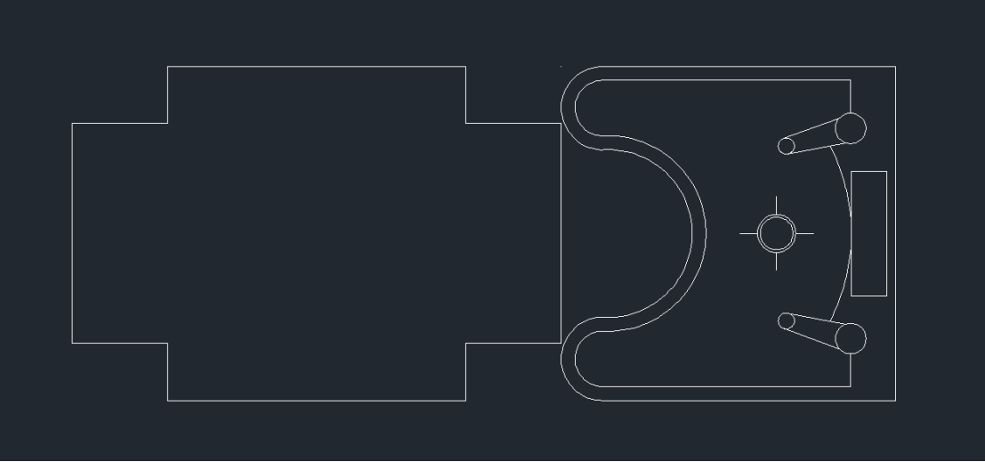 CAD洗发椅平面图绘制