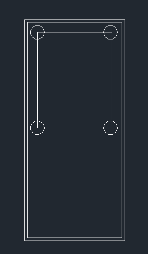 CAD绘制一扇门