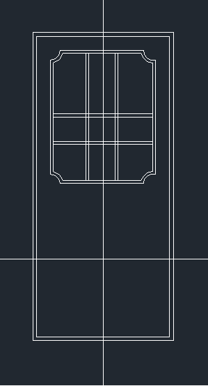 CAD绘制一扇门