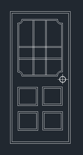 CAD绘制一扇门