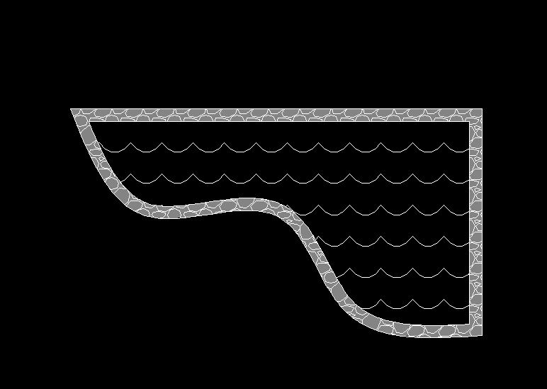 CAD画池子的方法