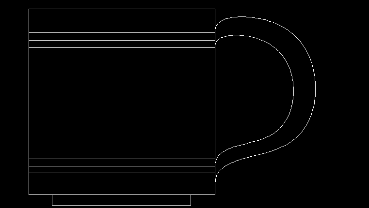 CAD画一个咖啡杯