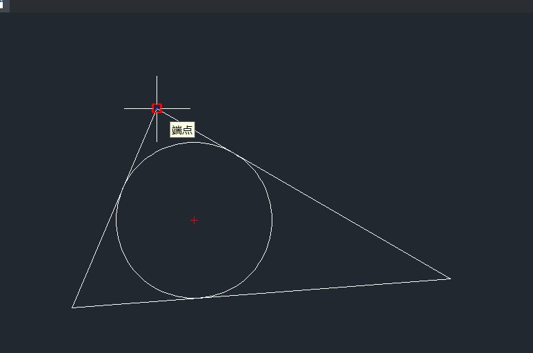 如何通过CAD制作三角形内切圆外接圆