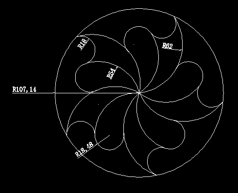 CAD绘制关于圆的创意图形之圆与环形阵列