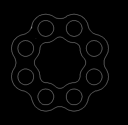 在CAD用环形阵列和修剪命令绘制圆的创意图形