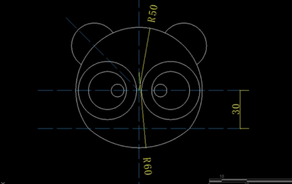 用CAD怎么绘制熊猫？
