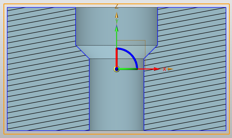 3D建模时怎么在台阶孔的沉孔底部增加锥度倒角？