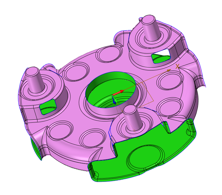 3D建模软件中进行复杂区域面提取的方法