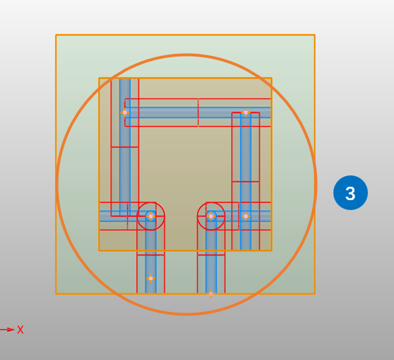 三维建模软件中模具如何快速创建双体水路