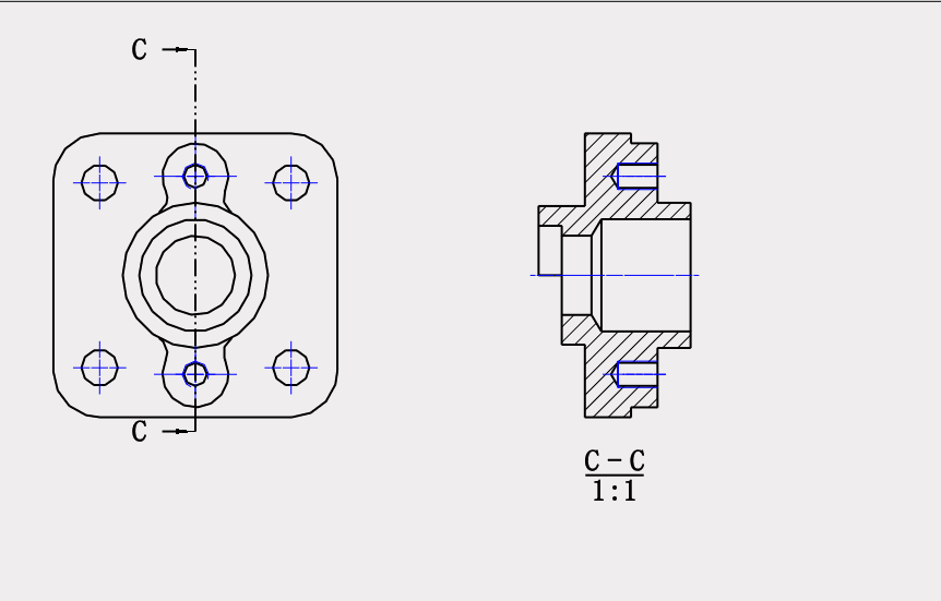 3D建模软件中如何在工程图中绘制剖视图