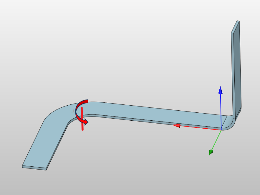 三维建模软件如何实现钣金件垂直于料厚方向的沿线折弯效果